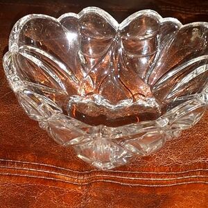 Crystal heart heavy 6"x6"